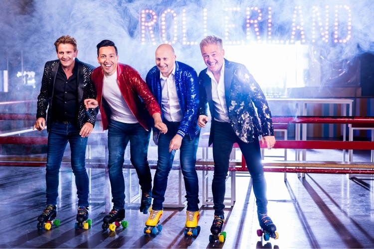 Sfeerfoto's tv-opnames in Rollerland Aalst